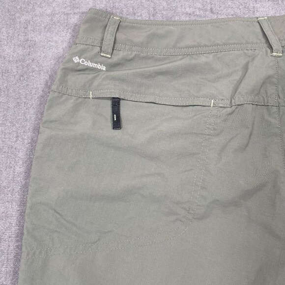 Columbia Womens Sage Green Cargo Pants Size 14 Lightweight Nylon Outdoor Hiking - Picture 4 of 15